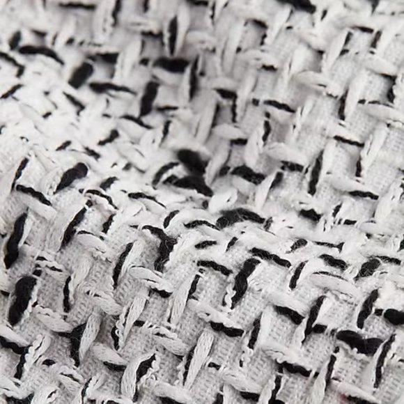 Black and White Cropped Tweed Jacket - Picture 5 of 7